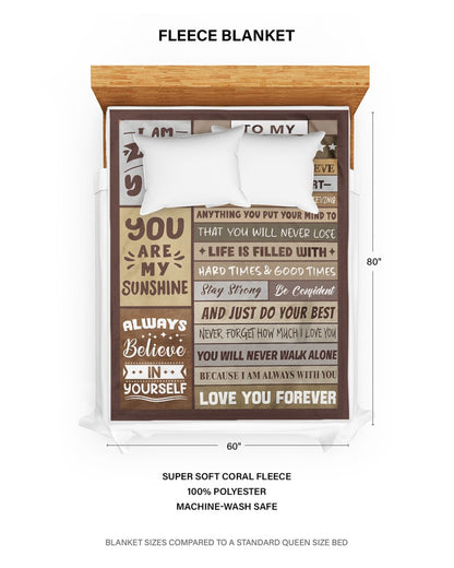 Special Gift For Your Son Blanket - From Mom (SKUB12-236)