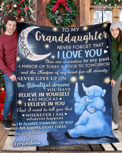 Special Gift For Your Granddaughter Blanket - From Grandma (SKU-CHAU-B20) FULL