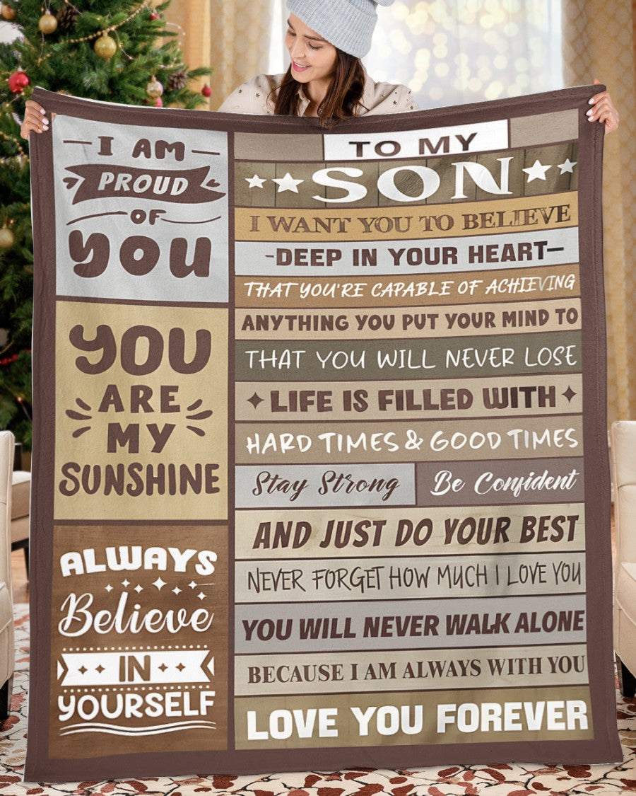 Special Gift For Your Son Blanket - From Mom (SKUB12-236)