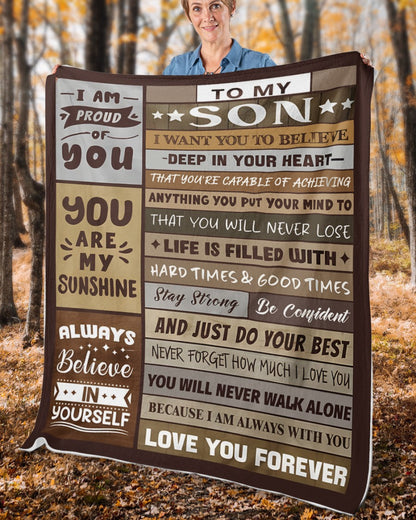 Special Gift For Your Son Blanket - From Mom (SKUB12-236)