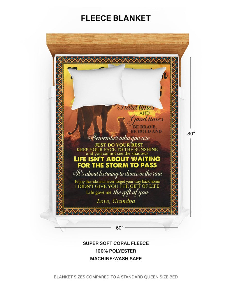 Special Gift For Your Granddaughter Blanket - From Grandpa (SKUB11-99)