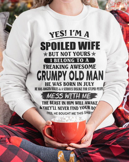 Grumpy Old Man July – Perfect gift for wife From Husband – KATE07 (SKU08-63-07)