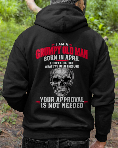 APRIL SHIRT - I Am A Grumpy Old Man Born In April - Funny Gift For Yourself - KATE04 (SKU2608-551-04)