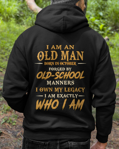 OCTOBER - Old Man Born In October - Funny Birthday Gift For Men (SKU2608-384-10)