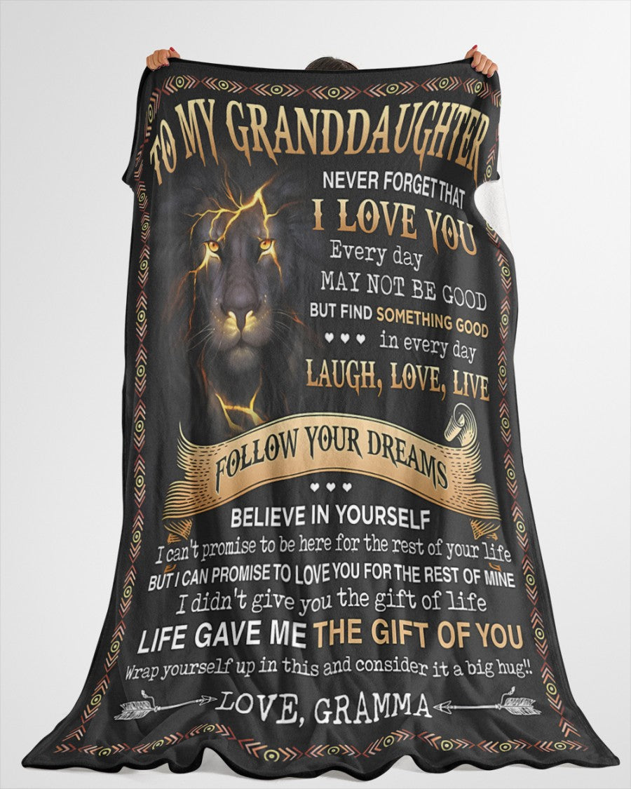 Special Gift For Your Granddaughter Blanket - From Grandma (SKUB09-41)