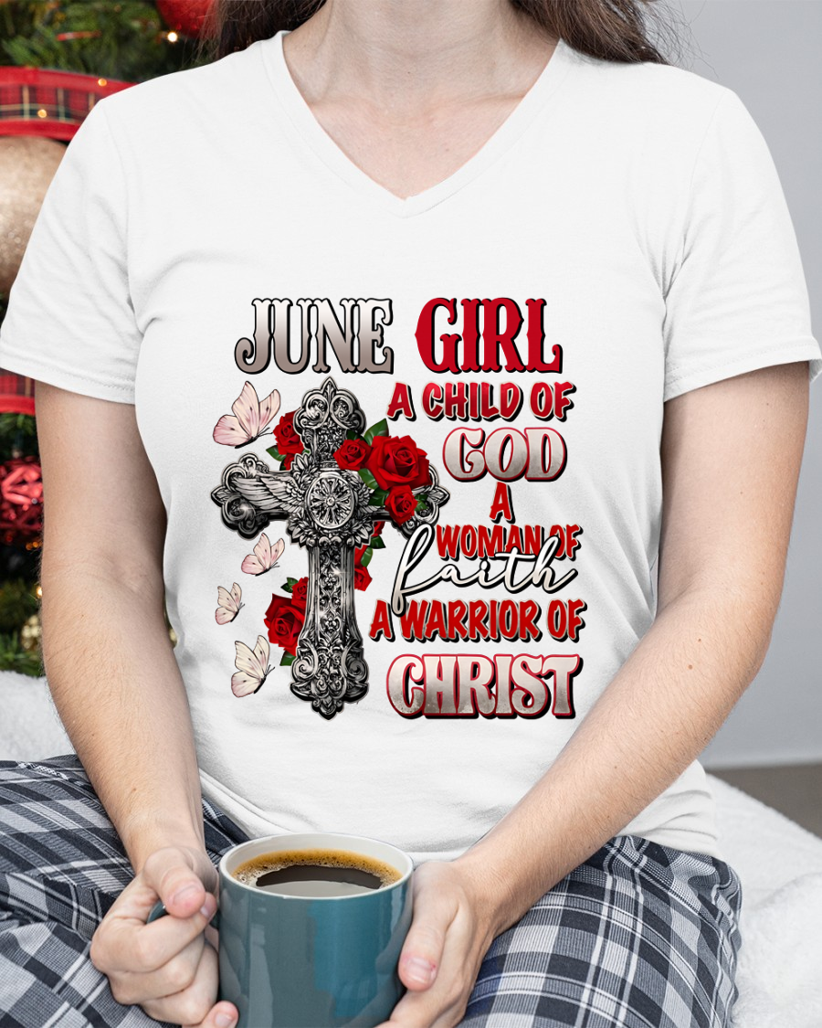 JUNE – Girl Child Of God Shirt – Faith Gift for Women (SKU2604-185-06)