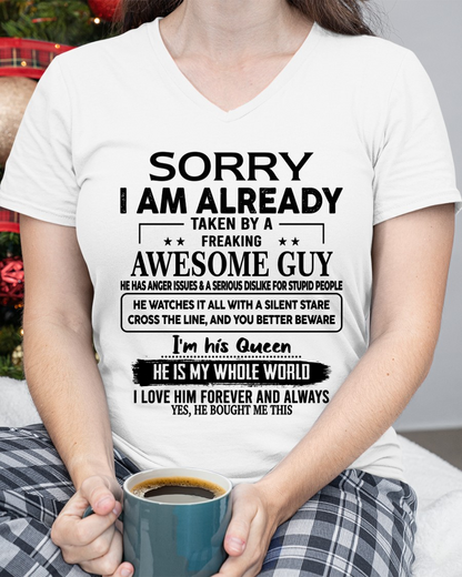 Sorry, I’m Already Taken by a Freaking Awesome Guy, He Is My Whole World – FROM HUSBAND TO WIFE – KATE00 (SKU26T-01271-00)