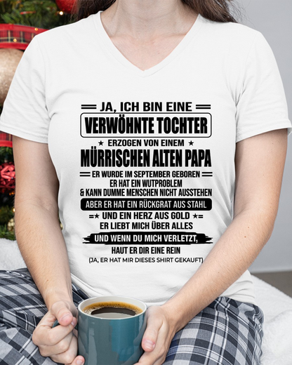 SEPTEMBER - GRUMMELIGER PAPA - PERFEKTES GESCHENK VON PAPA AN TOCHTER - (SKU2606-146-09)