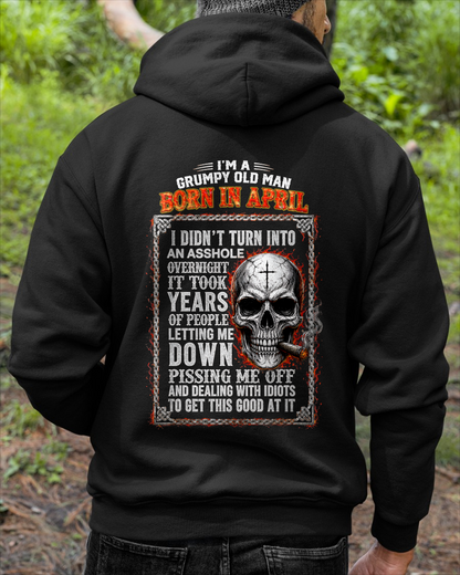 APRIL MAN SHIRT - Grumpy Old Man Born In April - Funny Gift For Yourself - KATE04 (SKU2608-437-04)
