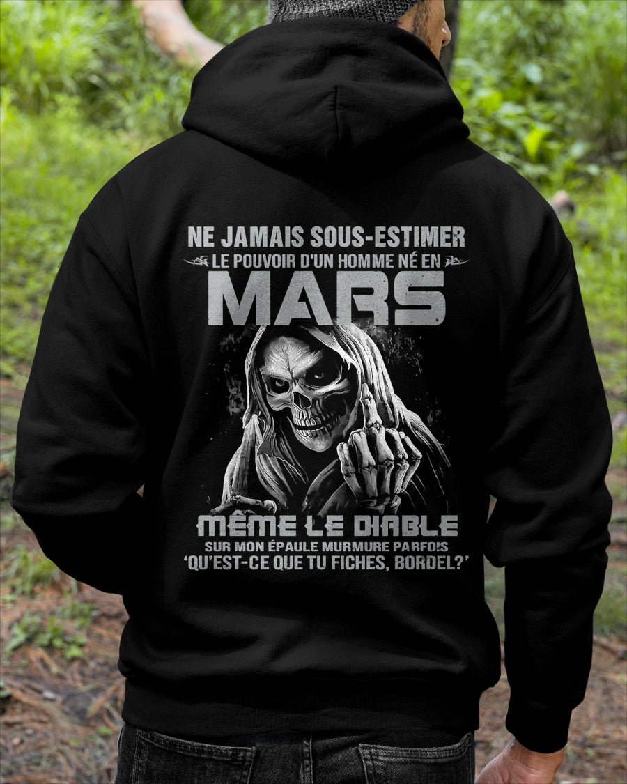 NE JAMAIS SOUS-ESTIMER LE POUVOIR D'UN HOMME NÉ EN MARS Fr03 male (SKU08-61-03)