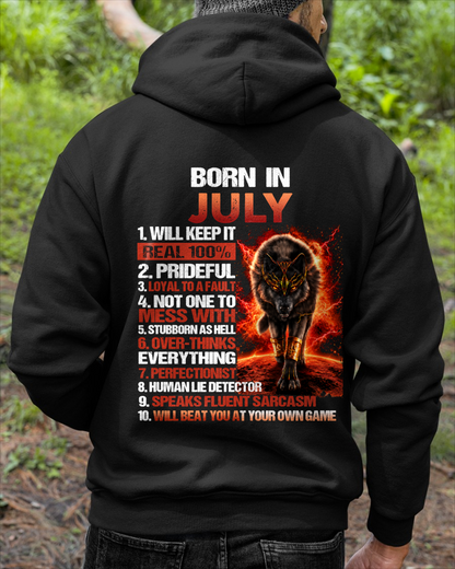 JULY MEN'S SHIRT - Born In July - Funny Gift For Yourself - KATE07 (SKU2609-19-07)