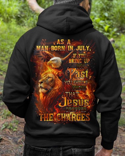 JULY – July Men's Shirt As A Man Born In July If You Bring Up My Past You Should Know That Jesus Dropped The Charges (SKU2602-199-07)