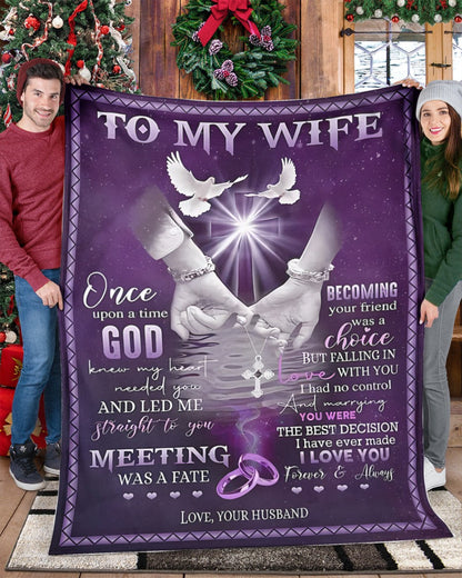 Special Gift For Your Wife Blanket - From Husband (SKU-CHAU-B16) FULL