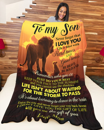 Special Gift For Your Son Blanket - From Mom (SKUB11-128)