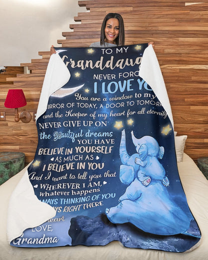 Special Gift For Your Granddaughter Blanket - From Grandma (SKU-CHAU-B20) FULL