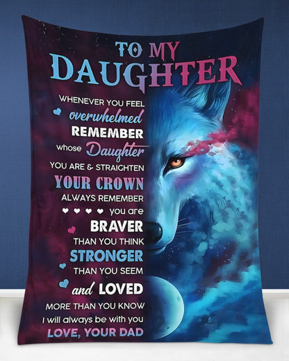 Special Gift For Your Daughter Blanket - From Dad (SKUB11-58) FULL