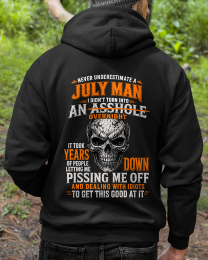 JULY SHIRT - Never Underestimate A July Man - Funny Gift For Yourself - KATE07 (SKU2608-509-07)
