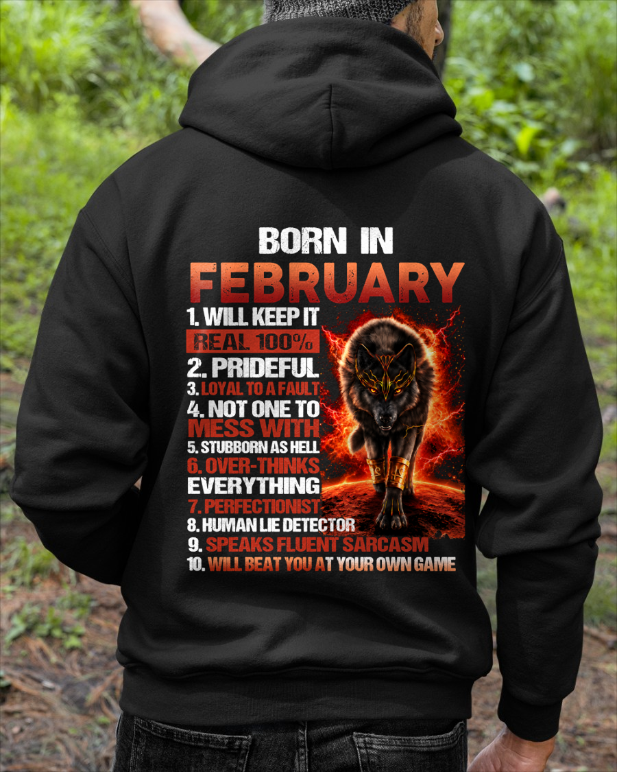FEBRUARY MEN'S SHIRT - Born In February - Funny Gift For Yourself - KATE02 (SKU2609-19-02)