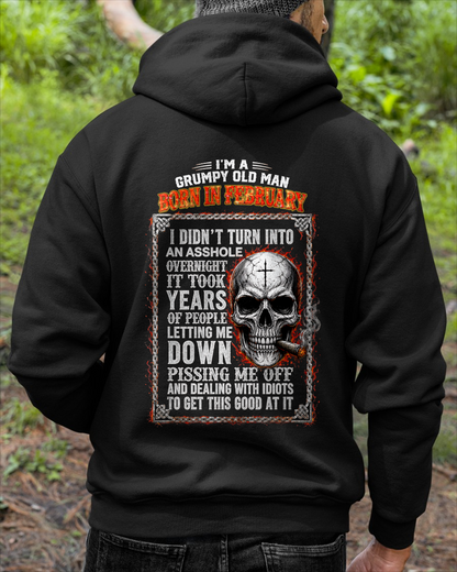 FEBRUARY MAN SHIRT - Grumpy Old Man Born In February - Funny Gift For Yourself - KATE02 (SKU2608-437-02)