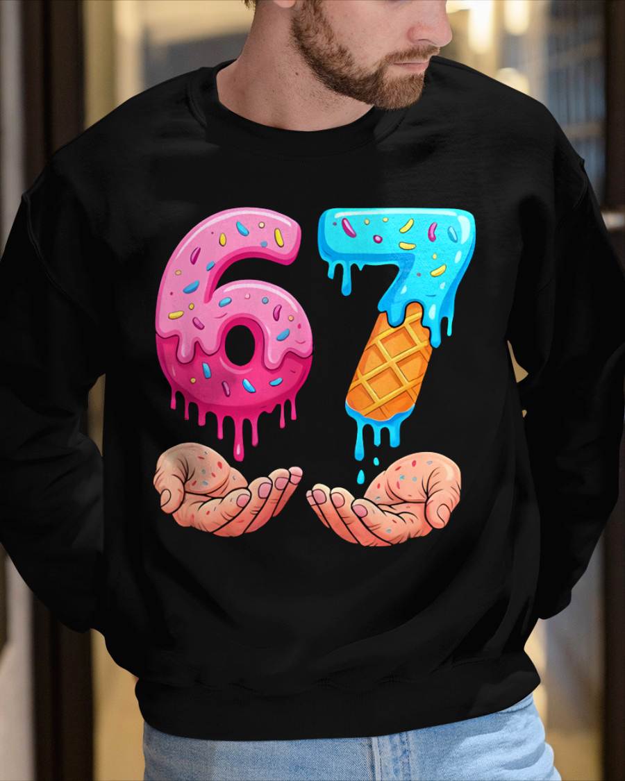 ICE CREAM 6 7 - UNISEX MEME T-SHIRT - KATE00
