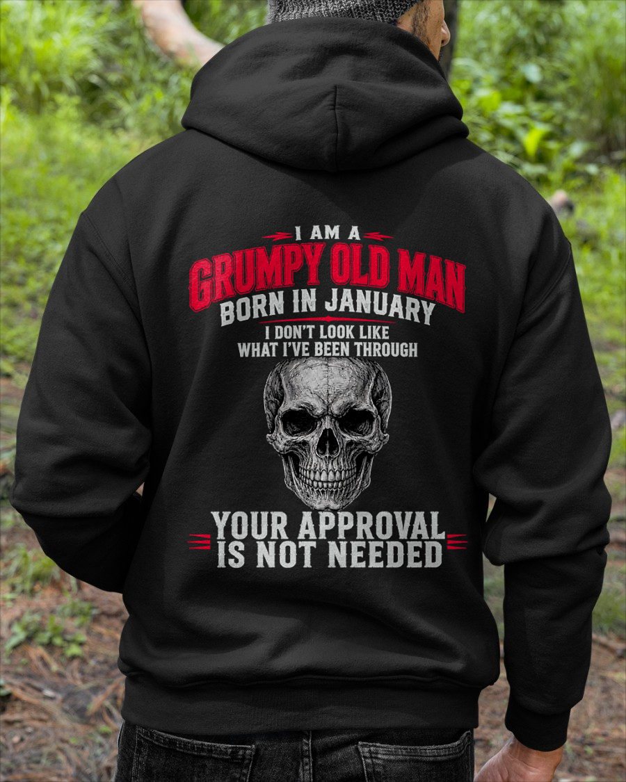 JANUARY SHIRT - I Am A Grumpy Old Man Born In January - Funny Gift For Yourself - KATE01 (SKU2608-551-01)