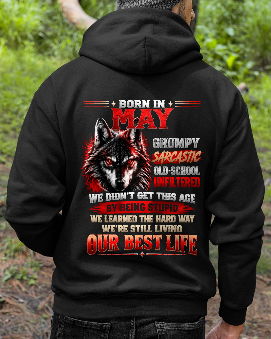 MAY - Born In May, Grumpy Sarcastic & Living My Best Life - Gift For Men - KATE05 (SKU2609-378-05)