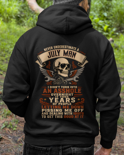 JULY - Never Underestimate A July Man - Funny Gift For Husband (SKU2608-408-07)