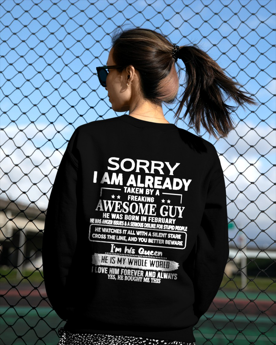 FEBRUARY - Awesome Guy Born In February - Funny Gift For Husband (SKU2608-403-02)