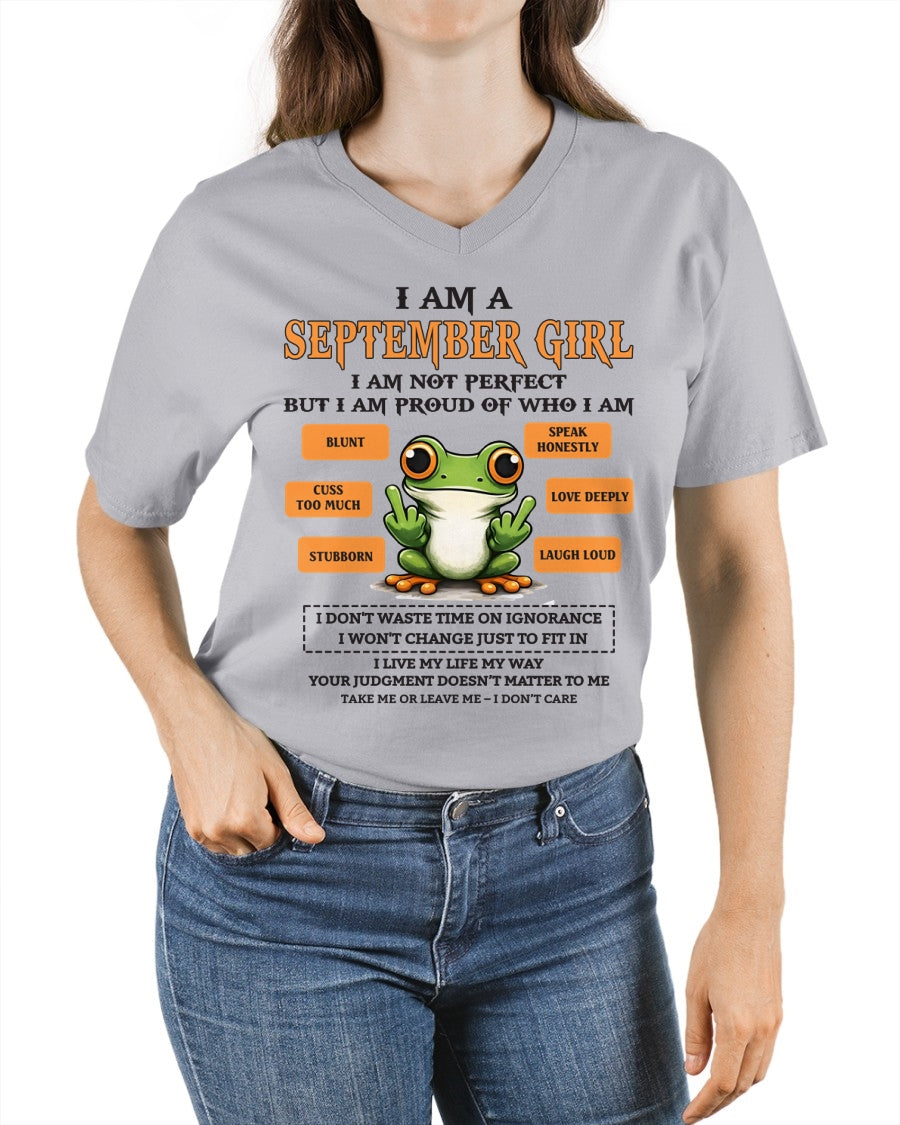"I AM A SEPTEMBER GIRL" - Birthday Gift For September Girls - FMA KATE09 (SKU2602-189-09)