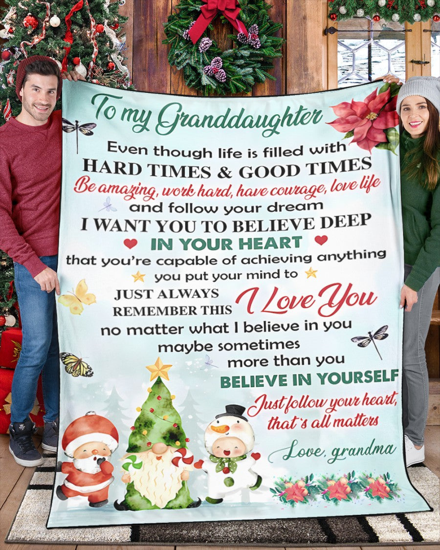 Special Gift For Your Granddaughter Blanket - From Grandma (SKUB11-36) FULL