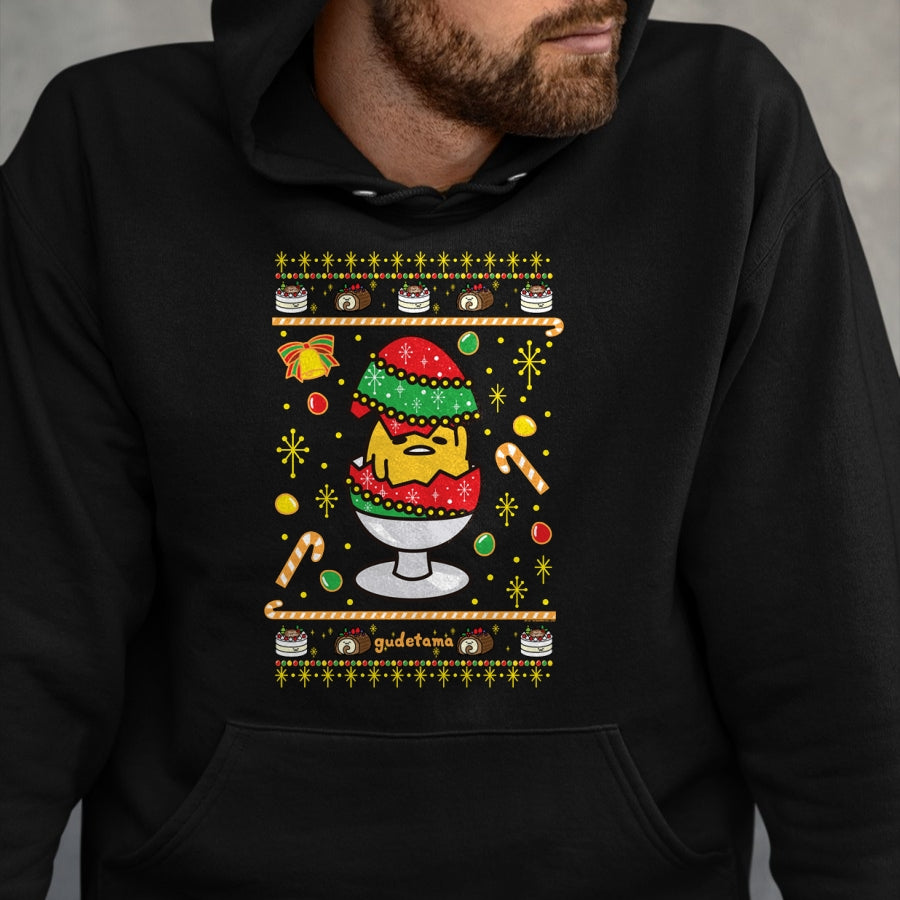 Gudetama Ugly Christmas Egg T-Shirt - Christmas Unisex T-Shirt/Hoodie/Sweatshirt - HNDS00
