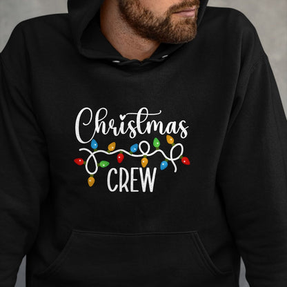 Christmas Crew Xmas Lights Family Matching Pajamas Holiday T-Shirt - Christmas Unisex T-Shirt/Hoodie/Sweatshirt - HNDS00
