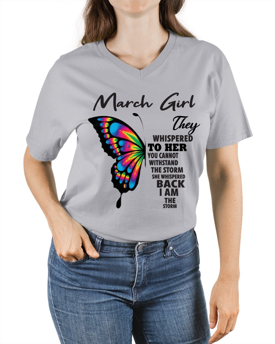 MARCH GIRL, THEY WHISPERED TO HER YOU CANNOT WITHSTAND THE STORM SHE WHISPERED BACK I AM THE STORM – KATE03 fma ( SKU26T-01297-03)