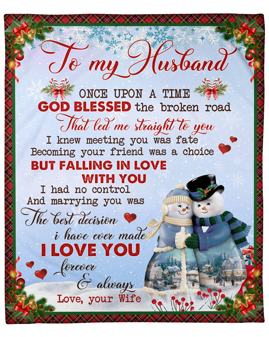 BLANKET FOR HUSBAND FROM WIFE – XMAS GIFT FULL