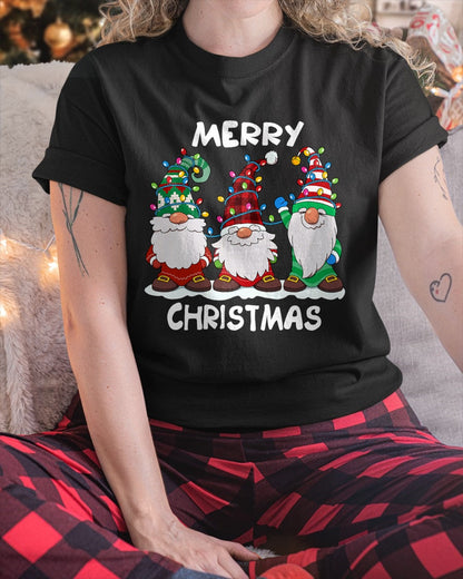 Merry Christmas Gnomes Xmas Family Men Women T-Shirt (SKU-MRCM-18) FMA