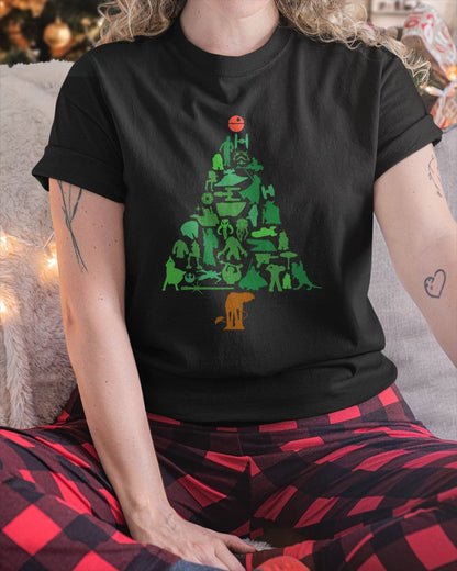 Star Wars Holiday Christmas Tree T-Shirt (SKU-MRCM-23) FMA