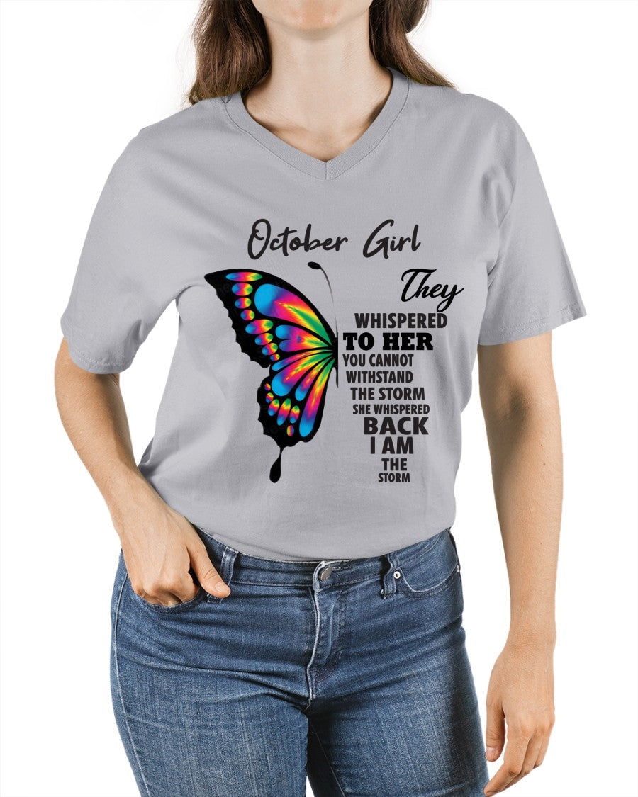 OCTOBER GIRL, THEY WHISPERED TO HER YOU CANNOT WITHSTAND THE STORM SHE WHISPERED BACK I AM THE STORM – KATE10 fma ( SKU26T-01297-10)