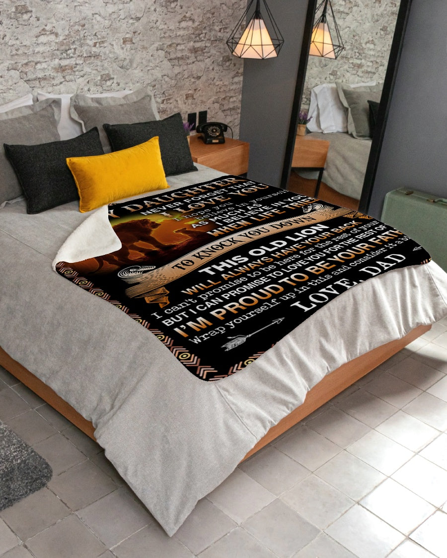 Special Gift For Your Daughter Blanket - From Dad