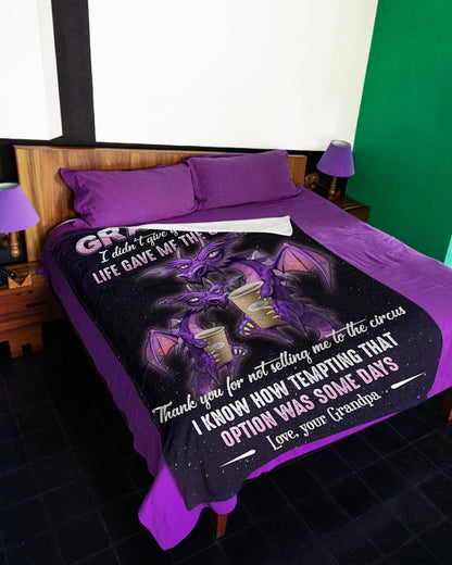 Special Gift For Your Grandson Blanket - From Grandpa