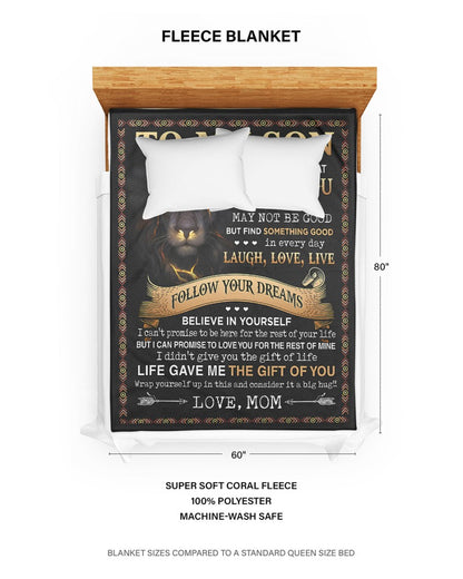 Special Gift For Your Son Blanket - From Mom (SKUB09-12)