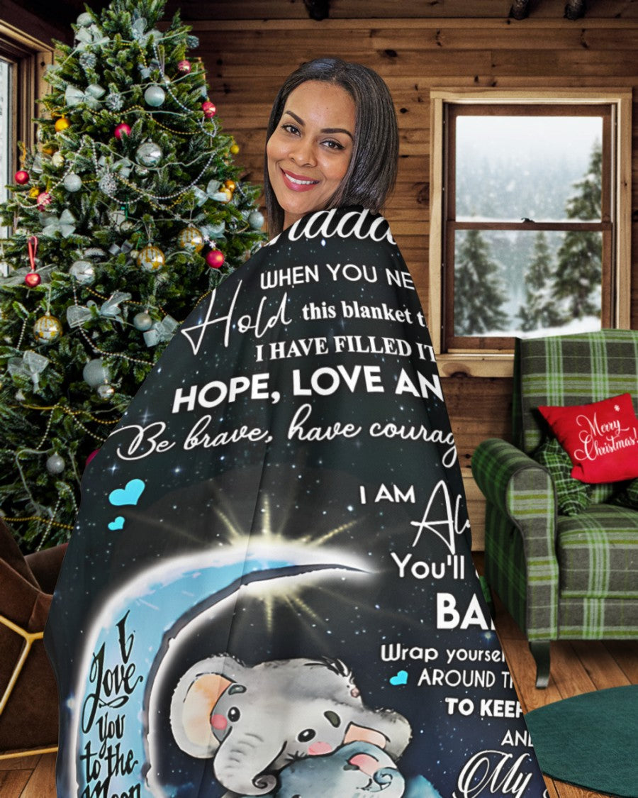 Special Gift For Your Granddaughter Blanket - From Nana (SKU-CHAU-B01)