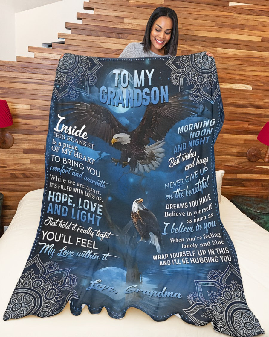 Special Gift For Your Grandson Blanket - From Grandma (SKUB11-119)