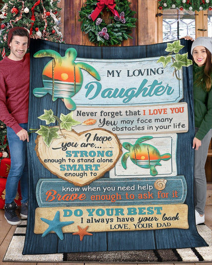 Special Gift For Your Daughter Blanket - From Dad