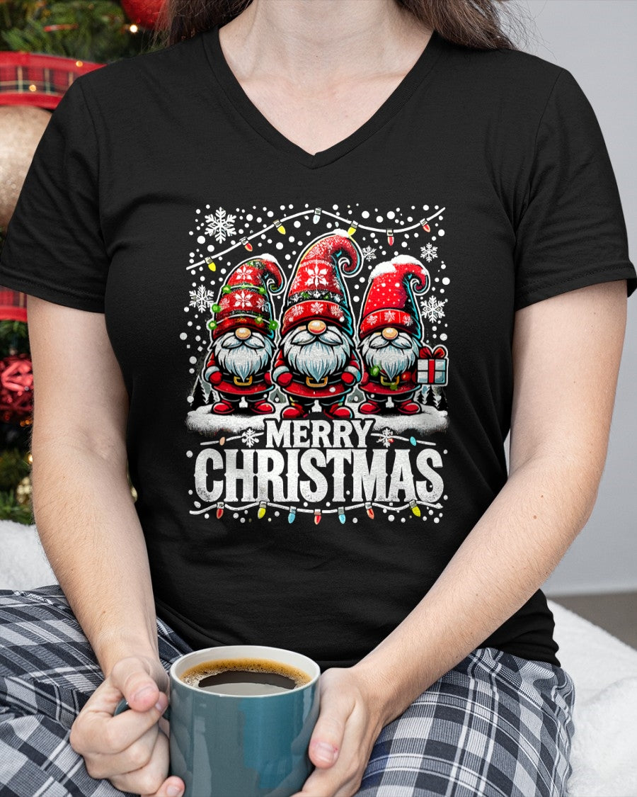 Merry Christmas Gnome Funny Family Christmas T-Shirt (SKU-MRCM-17) FMA