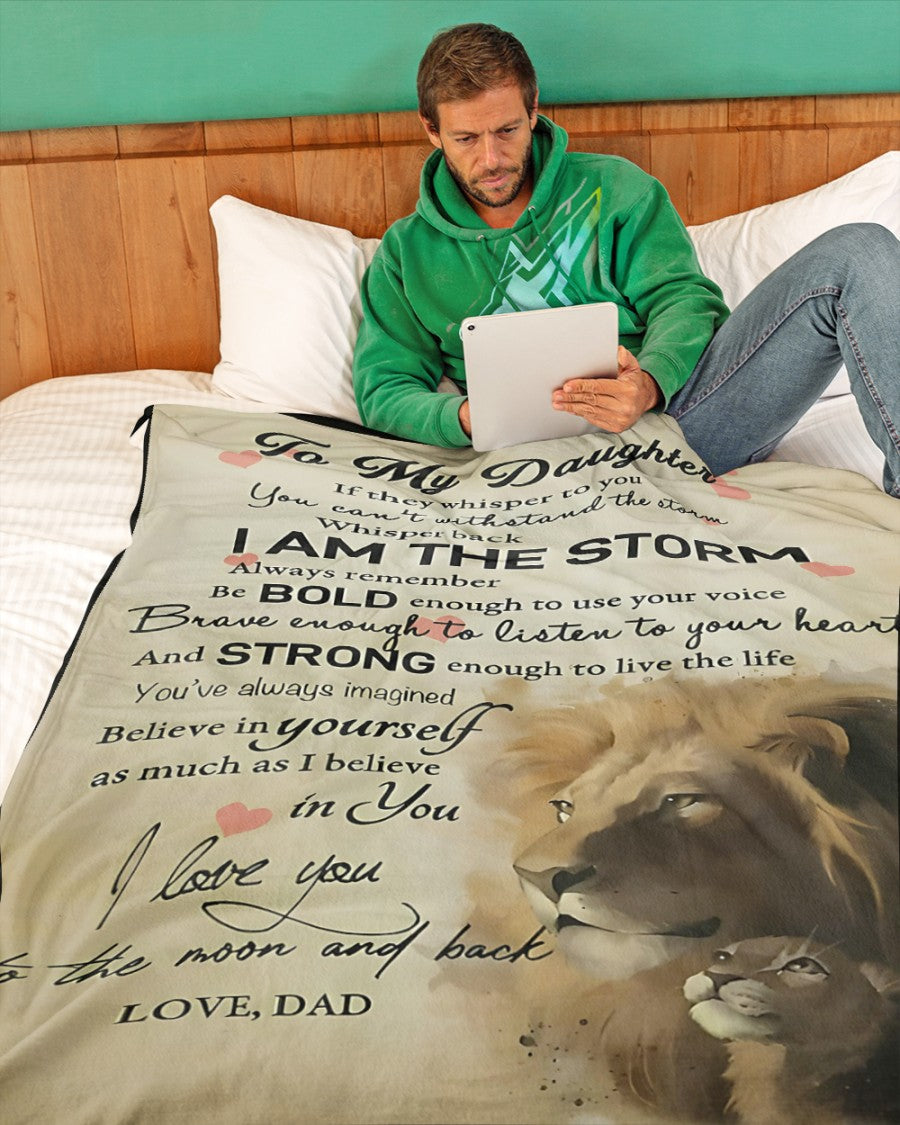 Special Gift For Your Daughter Blanket - From Dad (SKUB09-DOANB01)