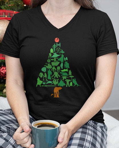 Star Wars Holiday Christmas Tree T-Shirt (SKU-MRCM-23) FMA