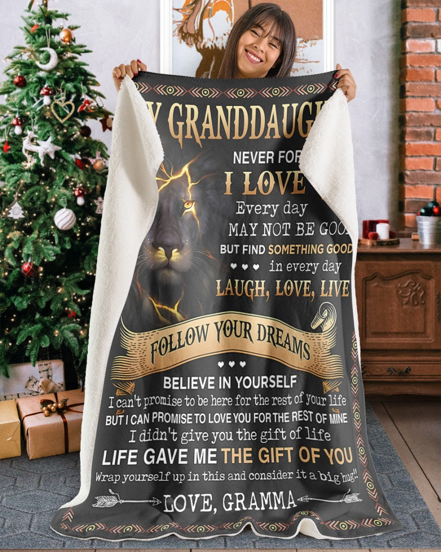 Special Gift For Your Granddaughter Blanket - From Grandma (SKUB09-41)