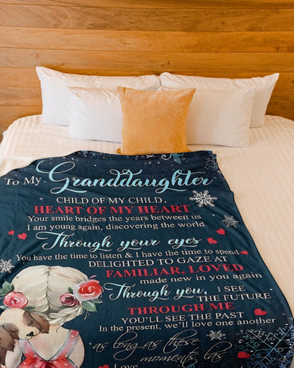 Special Gift For Your Granddaughter Blanket - From Grandma (SKUB09-136)