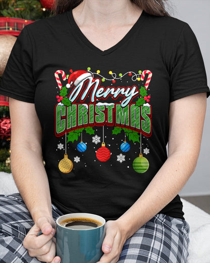 Merry Christmas Matching Family Merry Christmas Xmas T-Shirt (SKU-MRCM-21) FMA