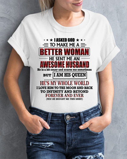 GOD SENT ME AN AWESOME HUSBAND - GIFT FROM HUSBAND - KATE00 (SKU12-321-00)